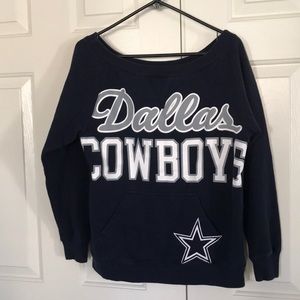 Dallas cowboys off the shoulder sweater